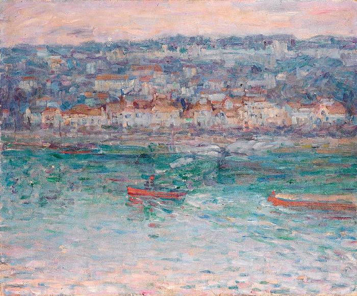 John Peter Russell Remorqueur sur la Seine oil painting image